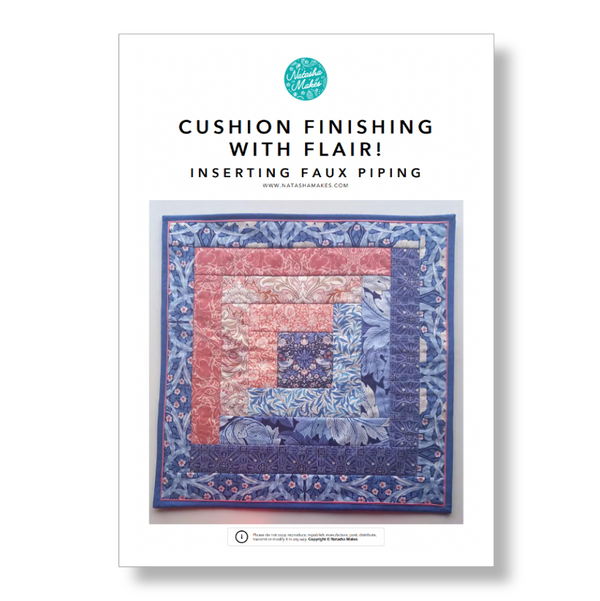 INSTRUCTIONS: 'Cushion Finishing with Flair!' INSERTING FAUX PIPING: PRINTED VERSION