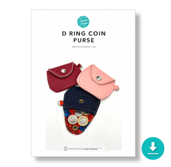 INSTRUCTIONS: D Ring Coin Purse: DIGITAL DOWNLOAD