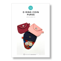 INSTRUCTIONS: D Ring Coin Purse: PRINTED VERSION