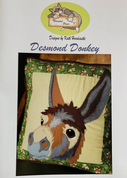 INSTRUCTIONS: Kath Hardcastle 'Desmond Donkey' Cushion