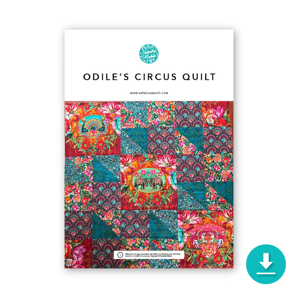 INSTRUCTIONS: 'Odile's Quilt': DIGITAL DOWNLOAD
