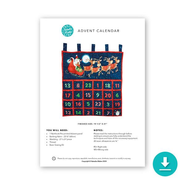 INSTRUCTIONS: Advent Calendar: Digital Download