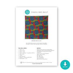 INSTRUCTIONS: Chain Links Quilt: Digital Download
