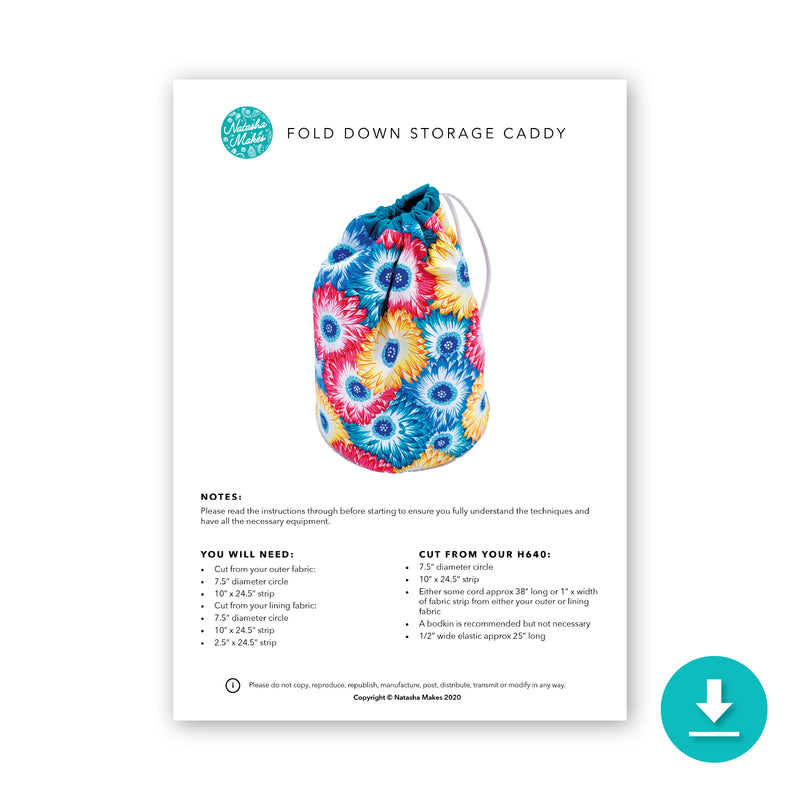 Fold Down Storage Caddy Digital Instructions