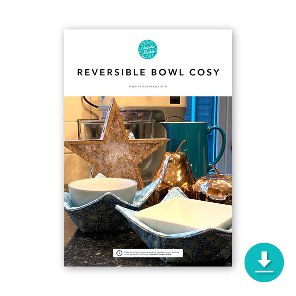INSTRUCTIONS: Reversible Bowl Cosy: DIGITAL DOWNLOAD
