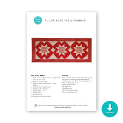 Tudor Rose Table Runner Digital Instructions