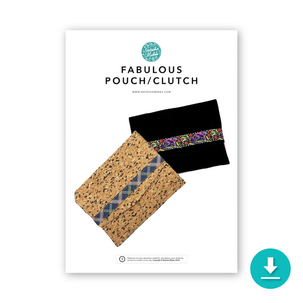 INSTRUCTIONS: Fabulous Clutch / Tech Pouch: DIGITAL DOWNLOAD