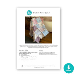 INSTRUCTIONS: Basics of a Rag Quilt: DIGITAL DOWNLOAD