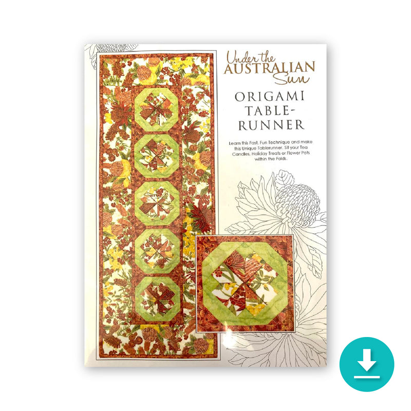 INSTRUCTIONS: Leesa Chandler Origami Table Runner: DIGITAL VERSION
