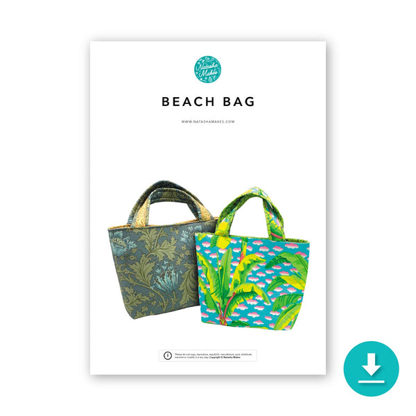 INSTRUCTIONS: Natasha's Beach Bag: DIGITAL DOWNLOAD