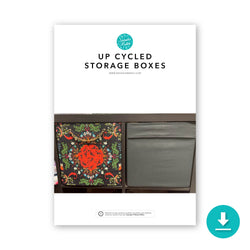 INSTRUCTIONS: Storage Cube Upcycle: DIGITAL DOWNLOAD
