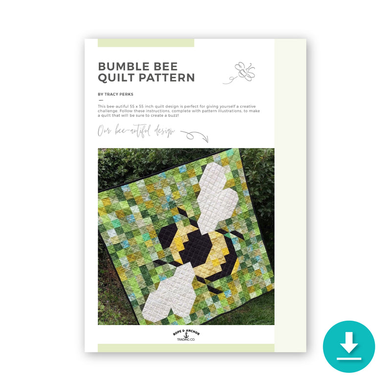 INSTRUCTIONS: Tracy Perks 'Bumble Bee' Quilt: DIGITAL DOWNLOAD