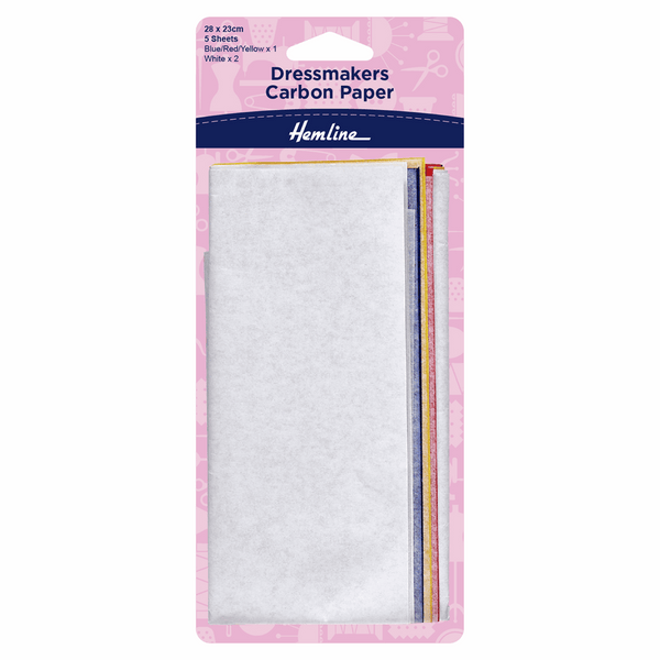 Hemline Dressmaker's Carbon Paper: 28 x 23cm: 5 Sheets