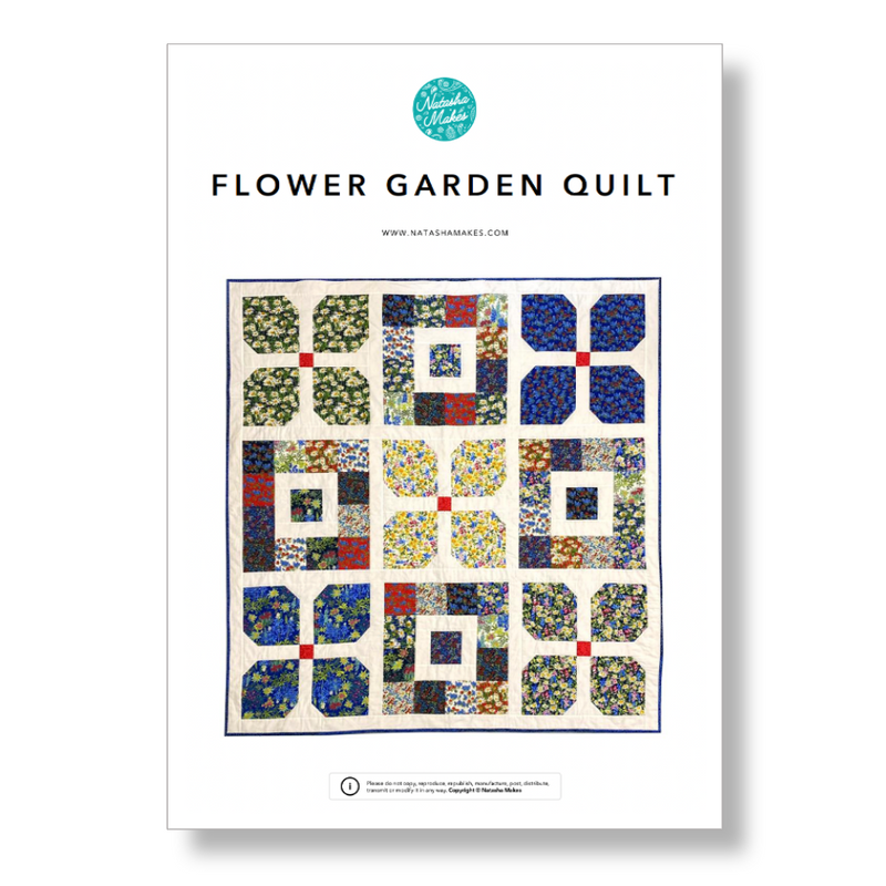INSTRUCTIONS: 'Flower Garden' Quilt: PRINTED VERSION