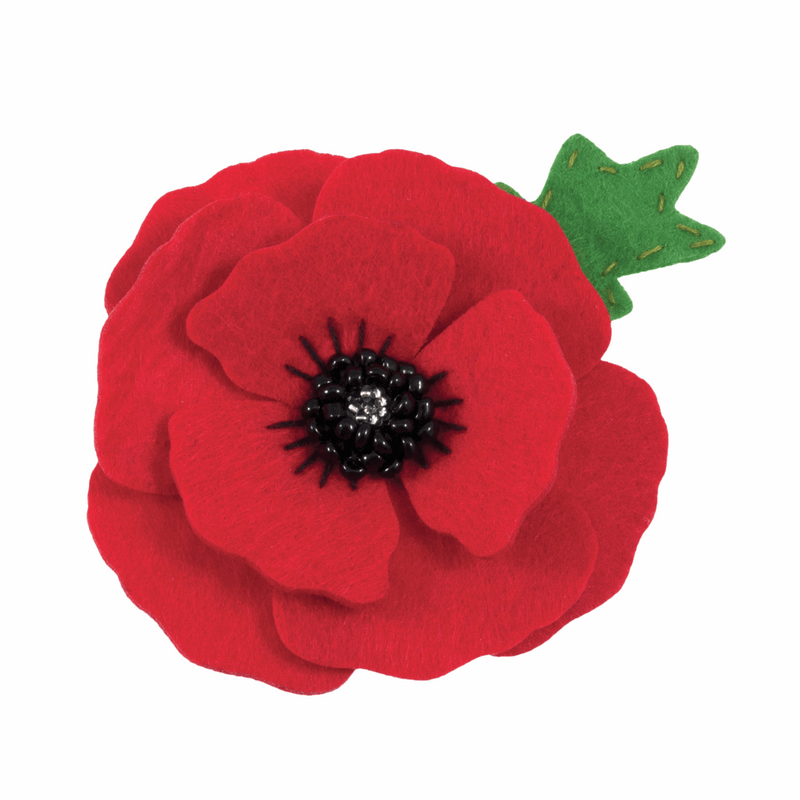 Trimits: 'Make Your Own' Felt Kit: Poppy Brooch