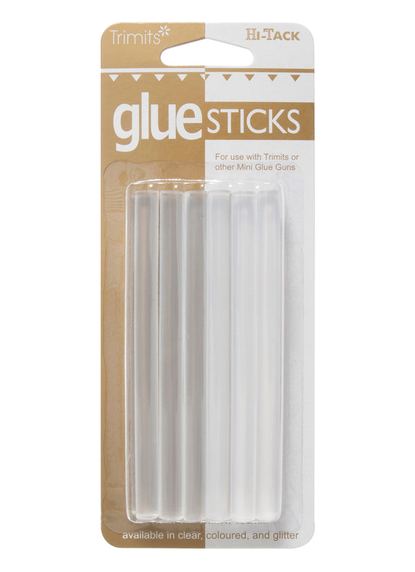 Trimits: Hi-Tack 7mm Replacement Glue Sticks for 10W Mini Glue Gun: 12 pcs