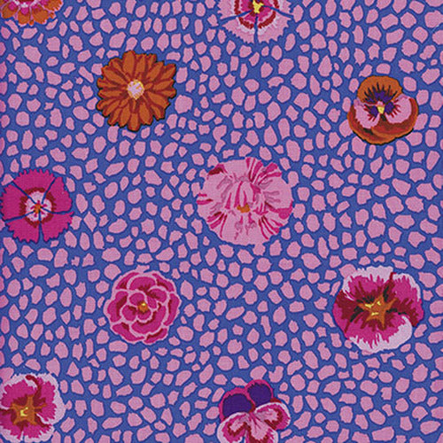 Kaffe Fassett Collective | Classics: 'Guinea Flower' Pink: by the 1/2m