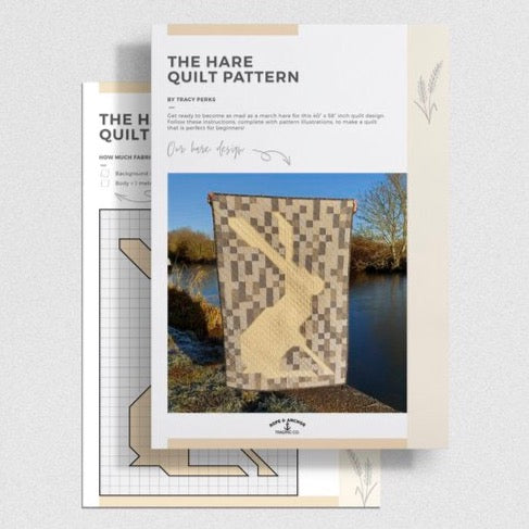 INSTRUCTIONS: Tracy Perks 'The Hare' Quilt Pattern: PRINTED VERSION