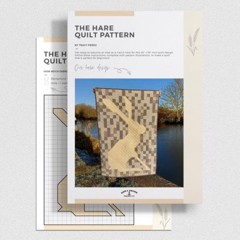 INSTRUCTIONS: Tracy Perks 'The Hare' Quilt Pattern: DIGITAL DOWNLOAD