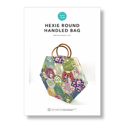 INSTRUCTIONS: Hexie Round Handled Bag: PRINTED VERSION