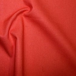 100% Cotton Plain: #19 Hot Tomato: Cut to Order by the 1/2m