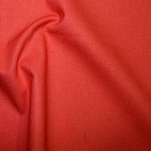 100% Cotton Plain: #19 Hot Tomato: by the 1/2m