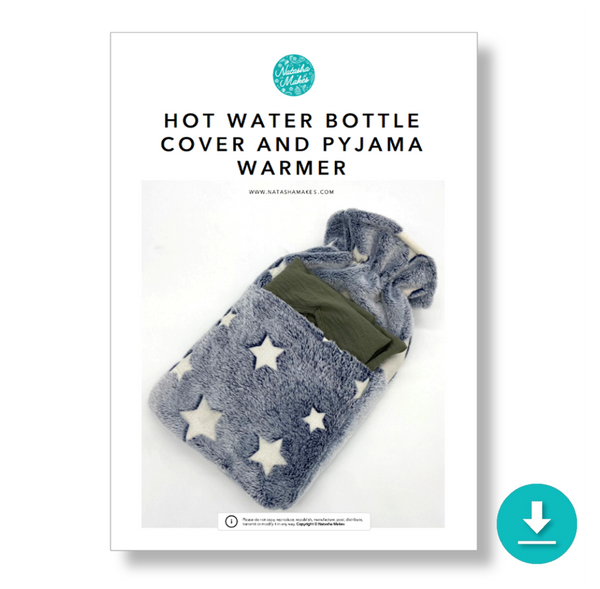 INSTRUCTIONS: Hot Water Bottle Cover and Pyjama Warmer: DIGITAL DOWNLOAD