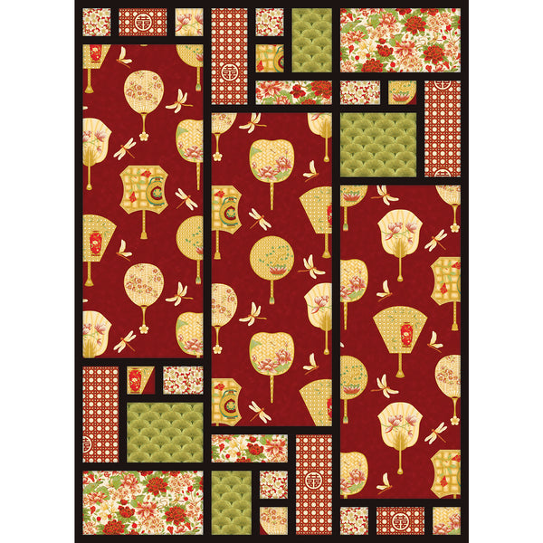 INSTRUCTIONS: Leesa Chandler 'Imperial House 2' Quilt Pattern: PRINTED VERSION