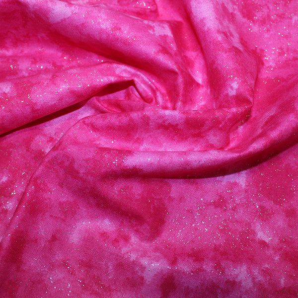 Sparkle Blender Cotton Fabric: Fuchsia: by the 1/2m