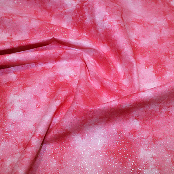 Sparkle Blender Cotton Fabric: Rose: by the 1/2m