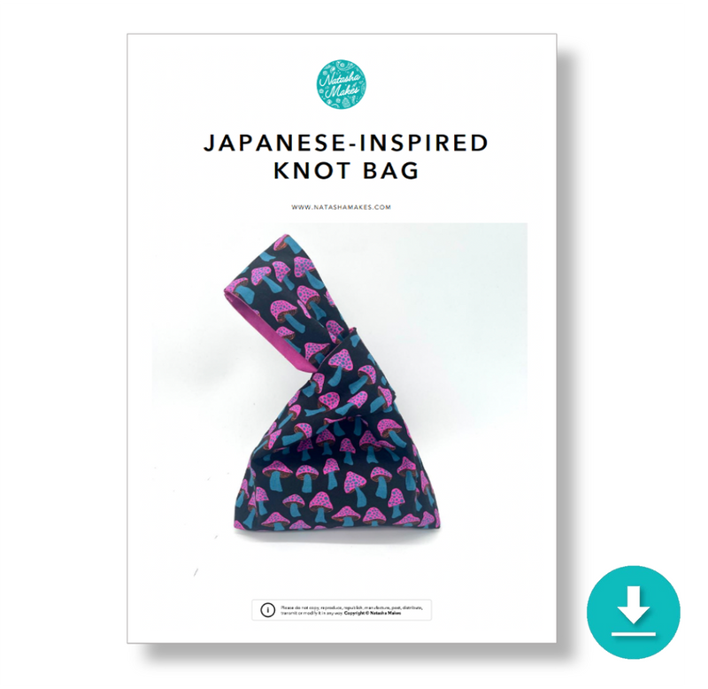 INSTRUCTIONS: Japanese-Inspired Knot Bag: DIGITAL DOWNLOAD