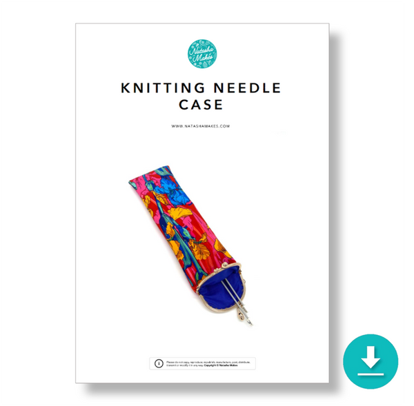 INSTRUCTIONS: Knitting Needle Case: DIGITAL DOWNLOAD