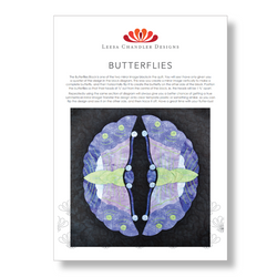 INSTRUCTIONS: Leesa Chandler | JAPANESE Baltimore BLOCK 2 'Butterflies': PRINTED VERSION