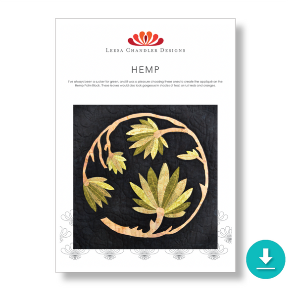 INSTRUCTIONS: Leesa Chandler | JAPANESE Baltimore BLOCK 3 'Hemp': DIGITAL DOWNLOAD