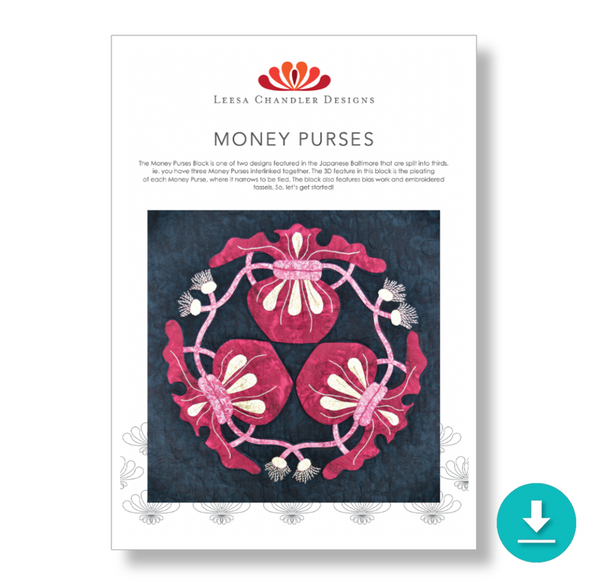 INSTRUCTIONS: Leesa Chandler | JAPANESE Baltimore BLOCK 6 'Money Purses': DIGITAL DOWNLOAD