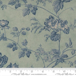 3 Sisters for Moda | Sister Bay Mochi Linen: 44270 33L Sky FLORAL: by the 1/2m