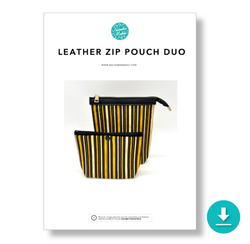 INSTRUCTIONS: Leather Zip Pouch Duo: DIGITAL DOWNLOAD