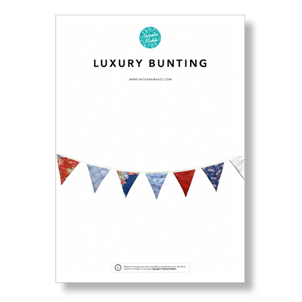 INSTRUCTIONS: Luxury Bunting including Template: PRINTED VERSION
