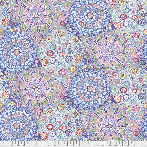 Kaffe Fassett Collective | 108" Super Wide Cotton Sateen Backing: 'Millefiore' Pastel QBGP006.PASTEL: by the 1/2m