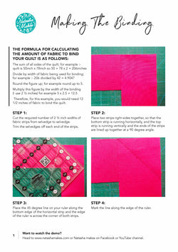 INSTRUCTIONS: Making The Binding For Your Quilt: PRINTED VERSION