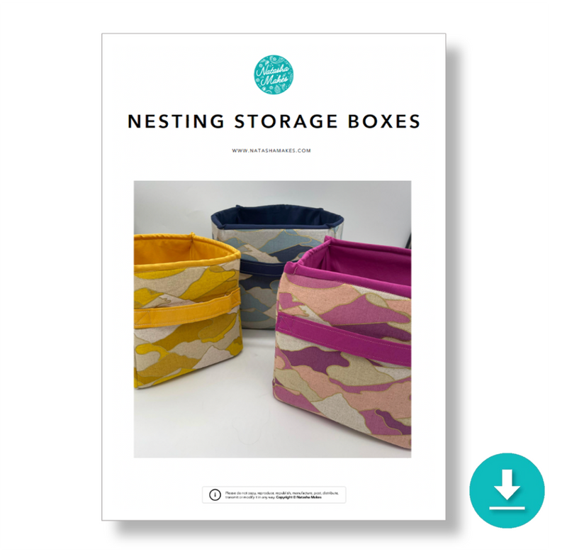 Nesting Storage INSTRUCTIONS: Nesting Storage Boxes: DIGITAL DOWNLOAD – Natasha Makes