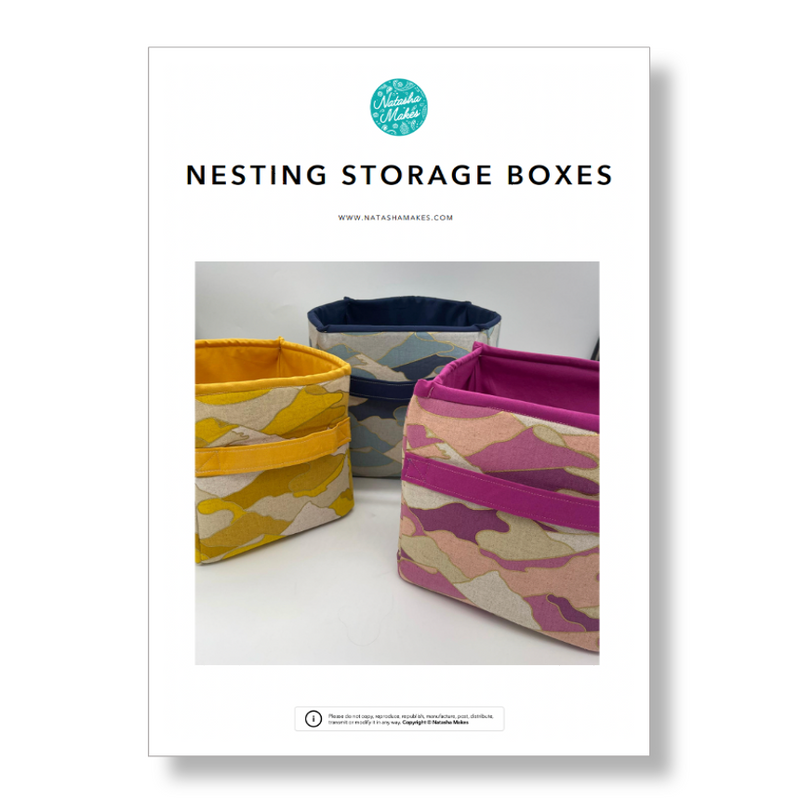 INSTRUCTIONS: Nesting Storage Boxes: PRINTED VERSION