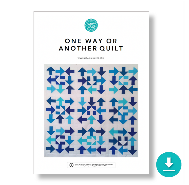 INSTRUCTIONS: 'One Way or Another' Quilt: DIGITAL DOWNLOAD