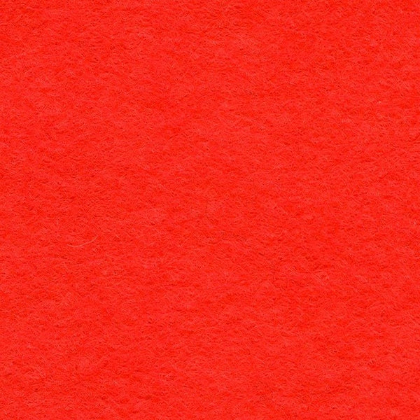 Wool Mix Handicraft Felt for House of Zandra Toys: 18" x 18" Square: Bright Orange
