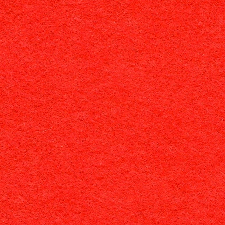 Wool Mix Handicraft Felt for House of Zandra Toys: 18" x 18" Square: Bright Orange