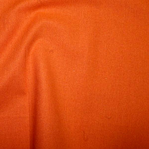 100% Cotton Plain: #18 Orange: by the 1/2m