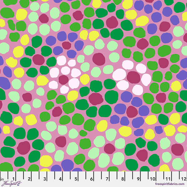 Kaffe Fassett Collective | February 2022: 'Flower Dot' Mauve: by the 1/2m