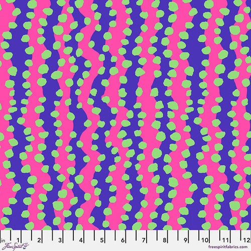 Kaffe Fassett Collective | August 2022: 'Bubble Stripe' Pink BM082.PINK: by the 1/2m