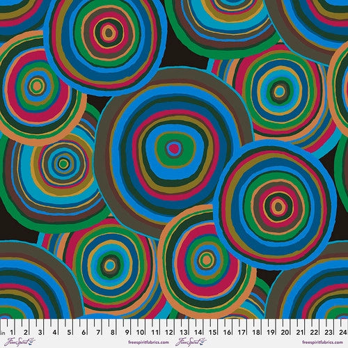 Kaffe Fassett Collective | 85 & Fabulous: 'Targets' Green GP67.GREEN: by the 1/2m