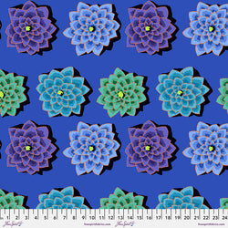 Kaffe Fassett Collective | February 2022: 'Shadow Flower' Blue: by the 1/2m